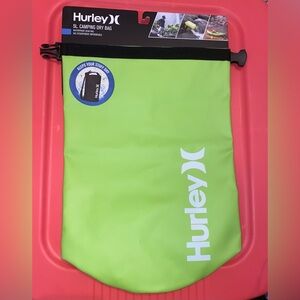 Hurley 5L Camping Dry Bag Lime Green Packable Waterproof Gear Bag NWT Hiking